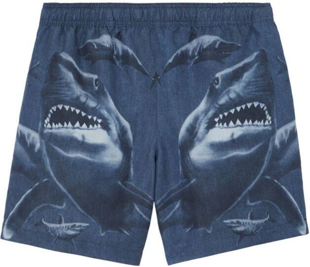 Burberry Zwembroek met print Blauw