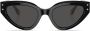 Bvlgari Zonnebril met cat-eye montuur Zwart - Thumbnail 1