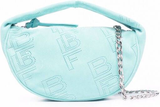BY FAR Cush shopper met geperforeerd detail Blauw