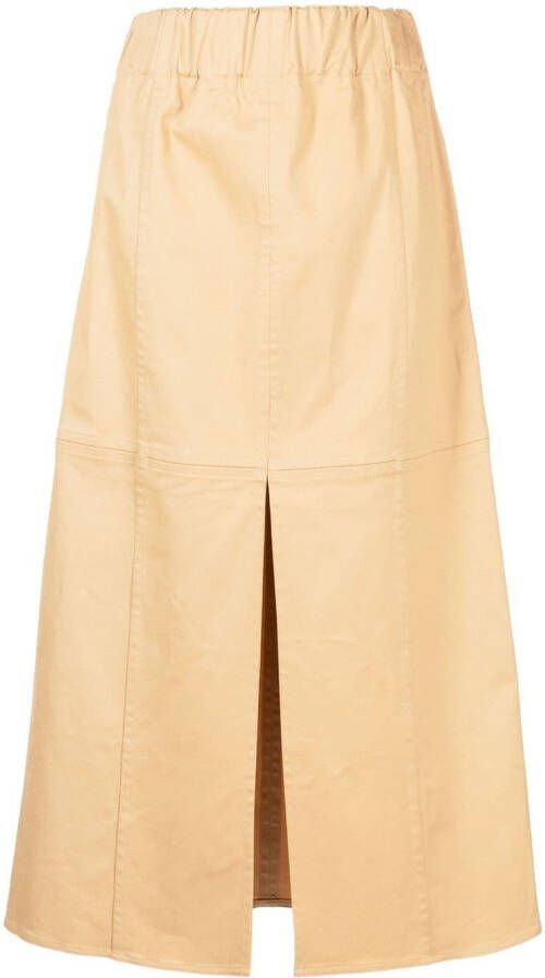 By Malene Birger Midi-rok met A-lijn Wit