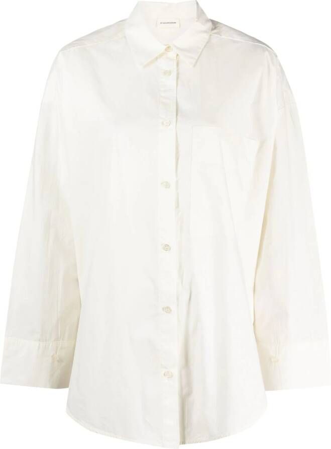 By Malene Birger Blouse van biologisch katoen Wit