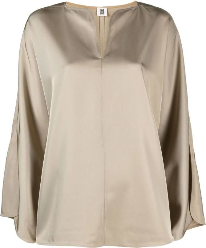 By Malene Birger Satijnen blouse Beige