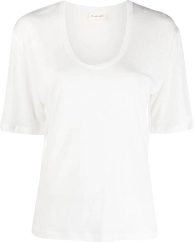 By Malene Birger T-shirt met V-hals Wit