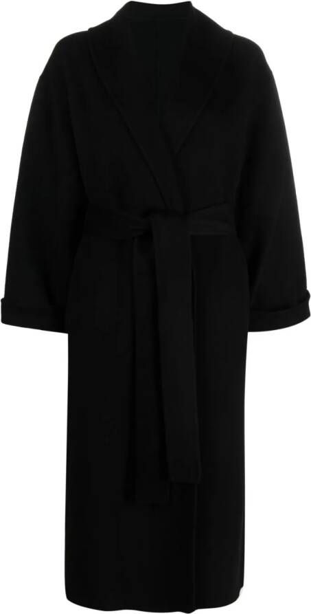 By Malene Birger Trenchcoat met ceintuur Zwart