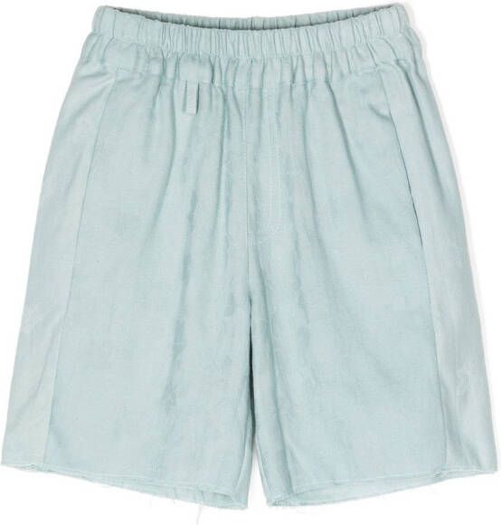By Walid x Kindred shorts met elastische tailleband Blauw