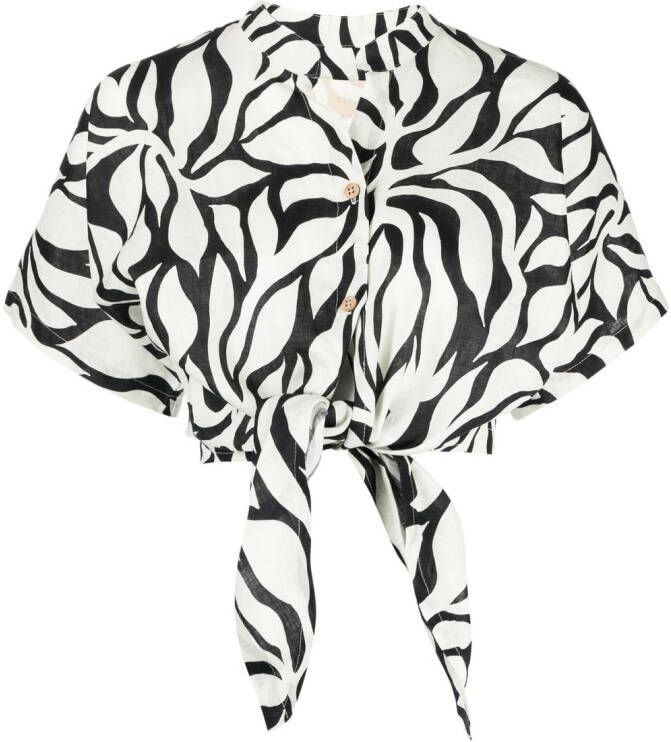 Cala de la Cruz Linnen blouse Beige