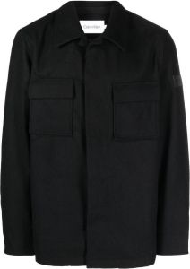 Calvin Klein Overshirt met logopatch Zwart