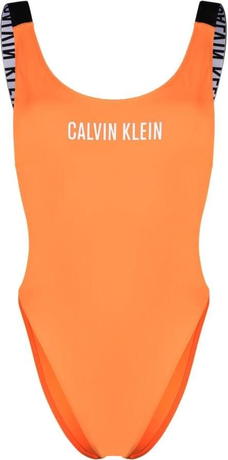 Calvin Klein Badpak met logoprint Oranje