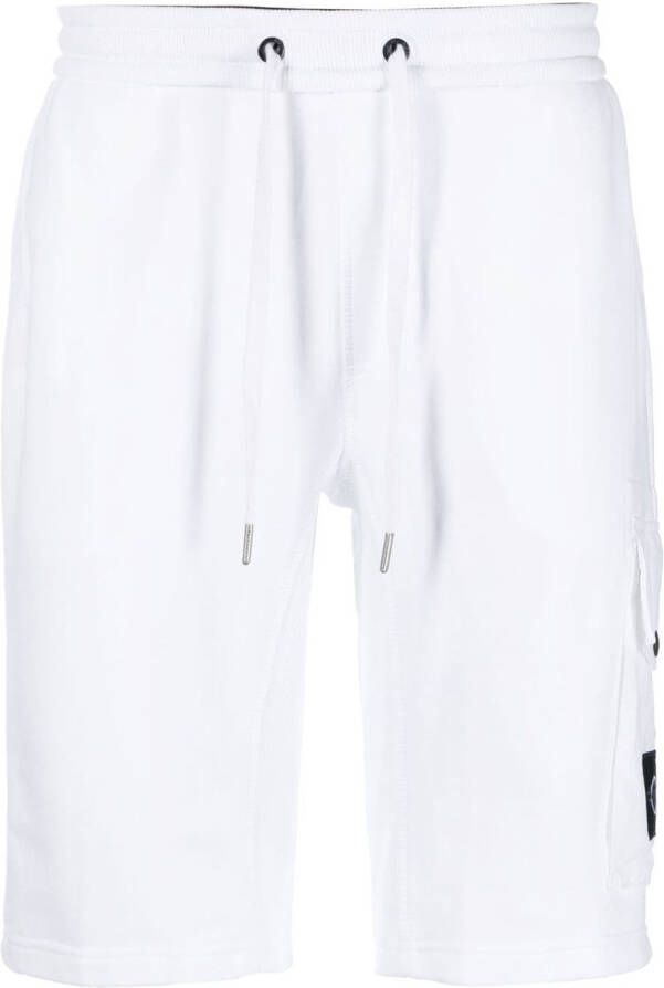 Calvin Klein Bermuda shorts met meerdere zakken Wit