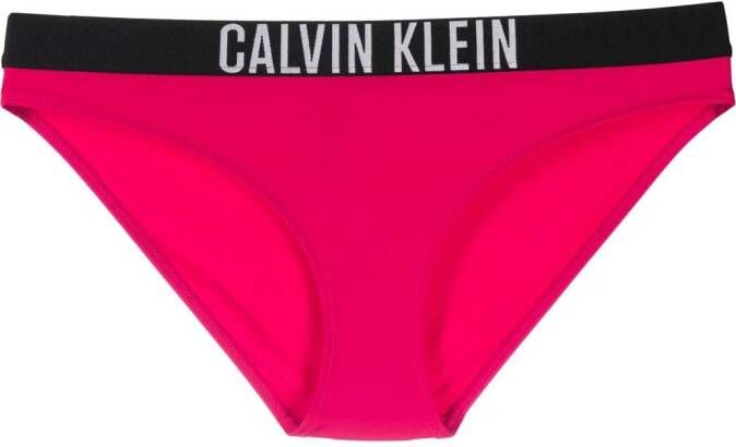 Calvin Klein Bikinislip met logo taille Roze