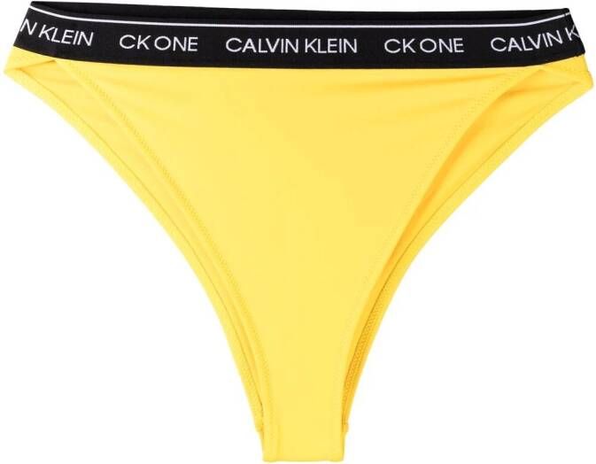 Calvin Klein Bikinislip met logoband Geel