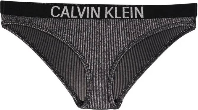 Calvin Klein Bikinislip met logoband Zwart