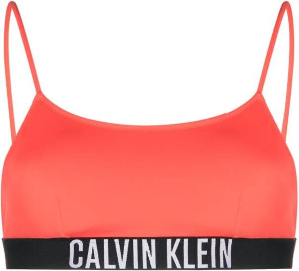 Calvin Klein Bikinitop met print Rood
