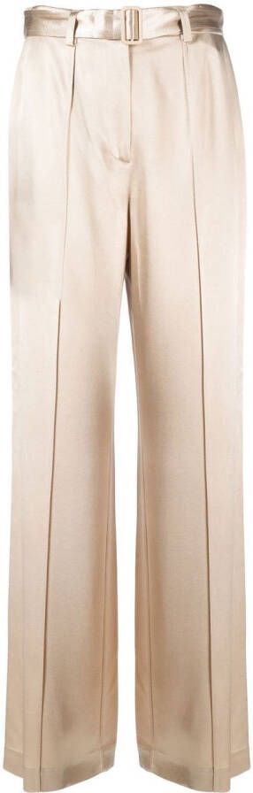 Calvin Klein Broek met wijde pijpen Goud