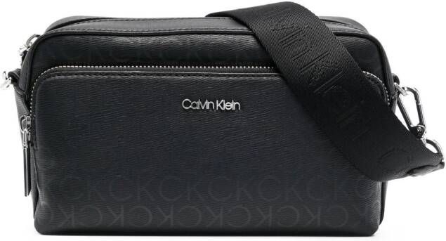 Calvin Klein Cameratas met logoplakkaat Zwart