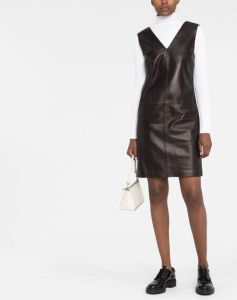 Calvin Klein Mini-jurk met contrasterende kraag Zwart