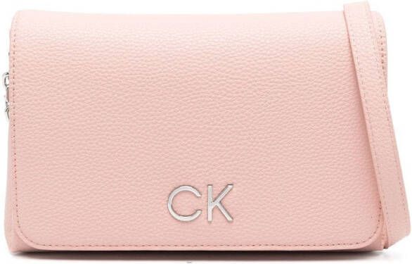 Calvin Klein Crossbodytas met logoplakkaat Roze