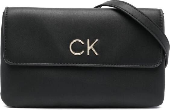 Calvin Klein Crossbodytas met slot Zwart