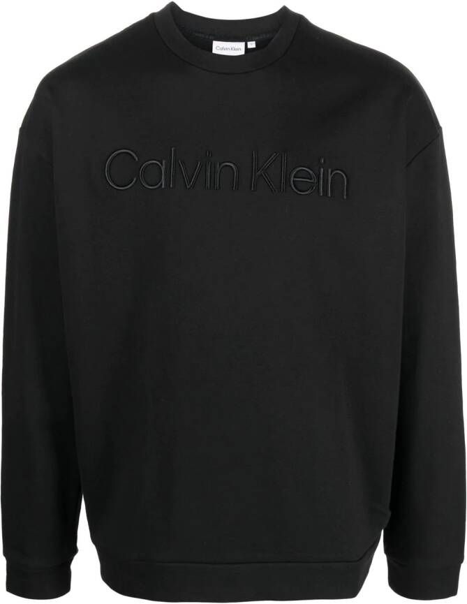 Calvin Klein Sweater met ronde hals Zwart