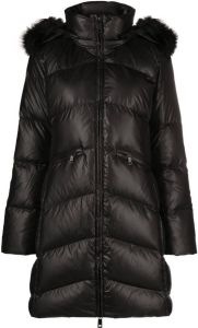 Calvin Klein Essential hooded coat Zwart
