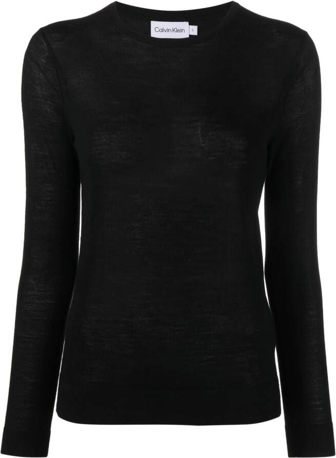 Calvin Klein Fijngebreide trui Zwart