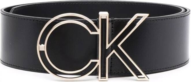 Calvin Klein Gespriem met logo Zwart