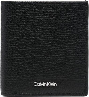 Calvin Klein Leren portemonnee Zwart