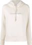 Calvin Klein Hoodie met geborduurd logo Beige - Thumbnail 1