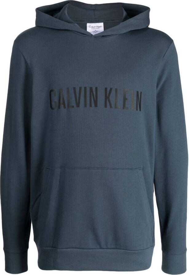Calvin Klein Hoodie met logoprint Blauw