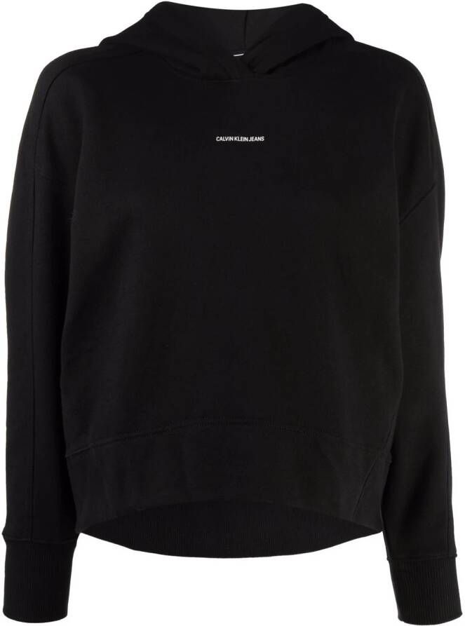 Calvin Klein Hoodie met logoprint Zwart