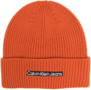 Calvin Klein Gebreide muts Oranje