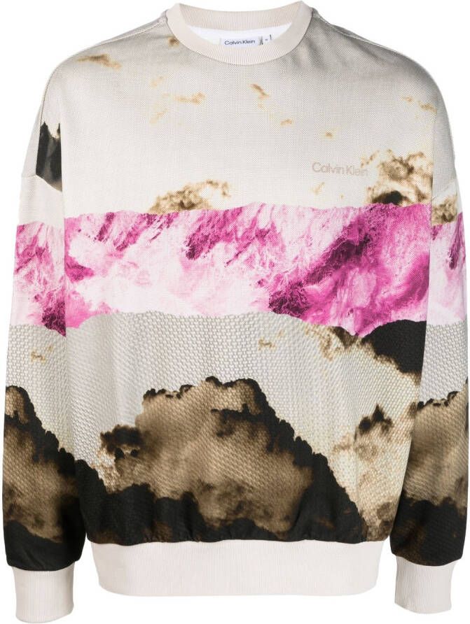 Calvin Klein Intarsia sweater Beige