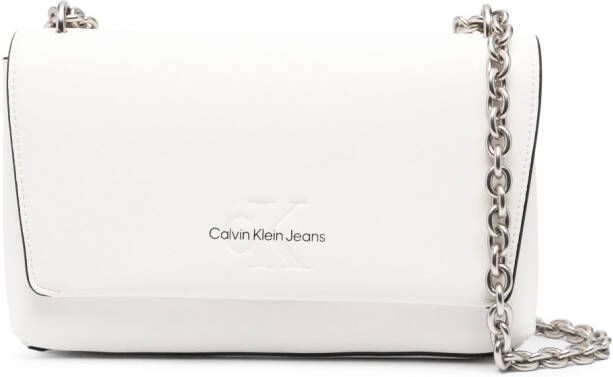 Calvin Klein Jeans Crossbodytas met logoprint Wit