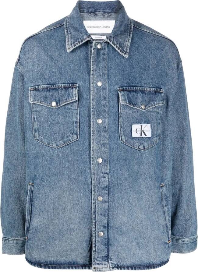 Calvin Klein Jeans Denim overhemd Blauw