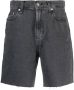 Calvin Klein Jeans Denim shorts met high waist Zwart - Thumbnail 1