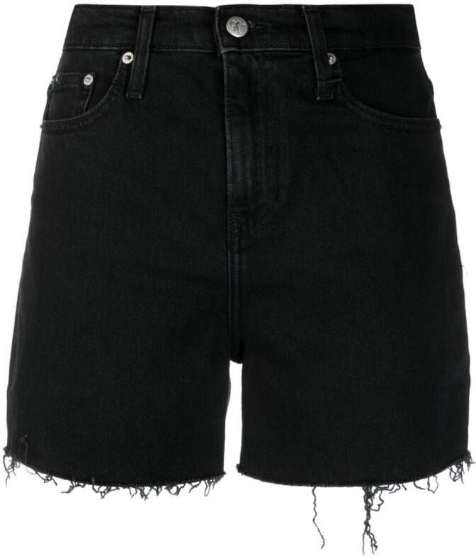 Calvin Klein Jeans Gerafelde shorts Zwart