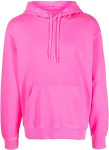 Calvin Klein Jeans Hoodie met geborduurd logo Roze