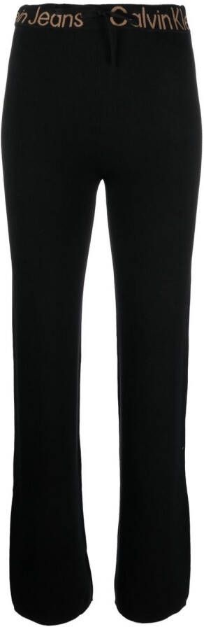 Calvin Klein Jeans Joggingbroek met logoband Zwart