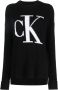 Calvin Klein Jeans Trui met logo Zwart - Thumbnail 1