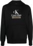 Calvin Klein Jeans Hoodie met logoprint Zwart - Thumbnail 1