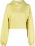 Calvin Klein Jeans Cropped hoodie Geel - Thumbnail 1