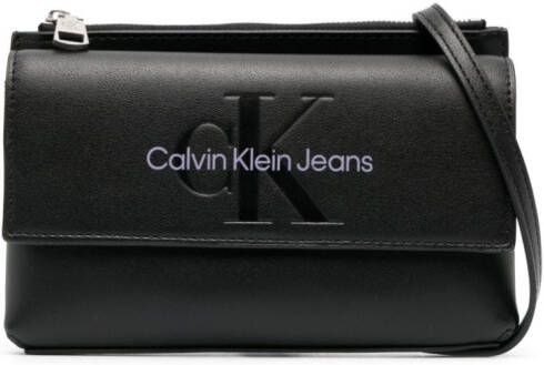 Calvin Klein Jeans Crossbodytas met logoprint Zwart