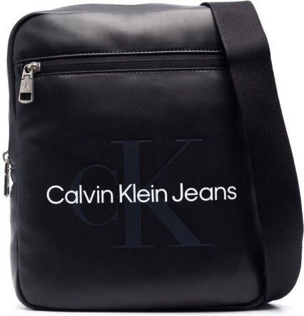 Calvin Klein Jeans Crossbodytas met logoprint Zwart