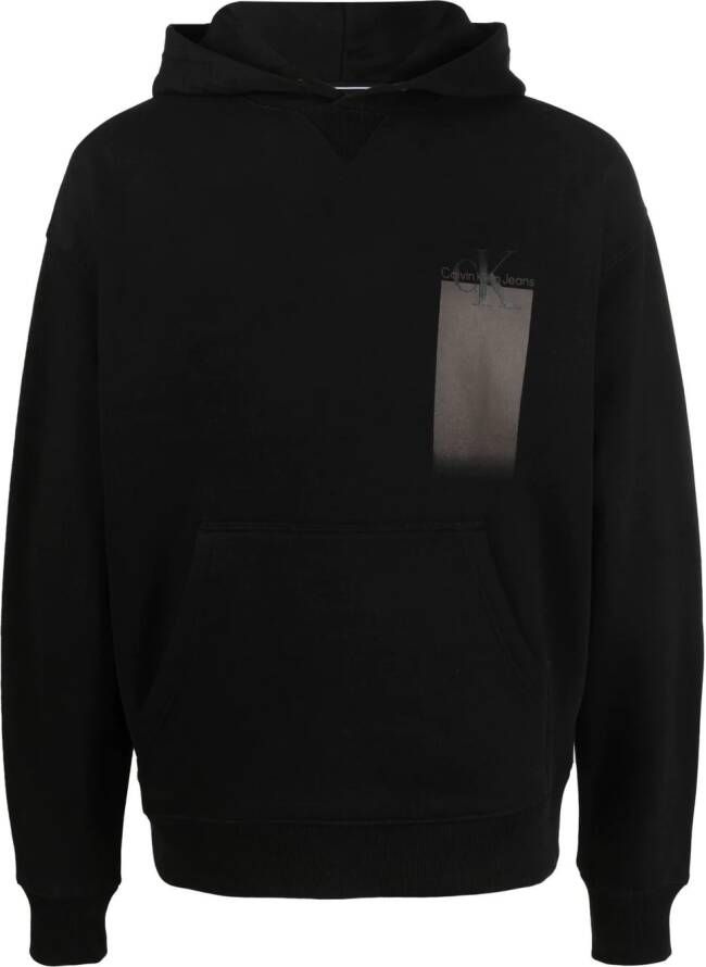 Calvin Klein Jeans Hoodie met logoprint Zwart