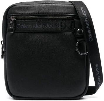 Calvin Klein Jeans Messengertas met logoprint Zwart