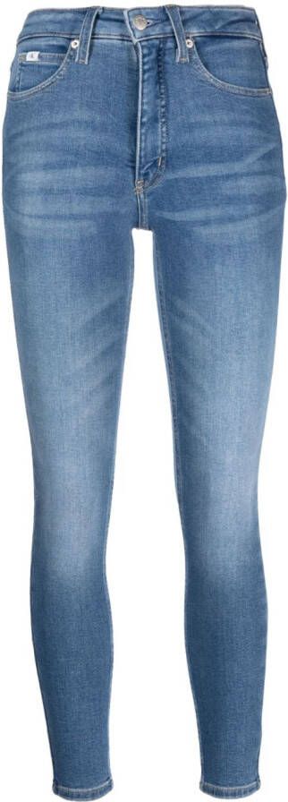 Calvin Klein Jeans Cropped jeans Blauw