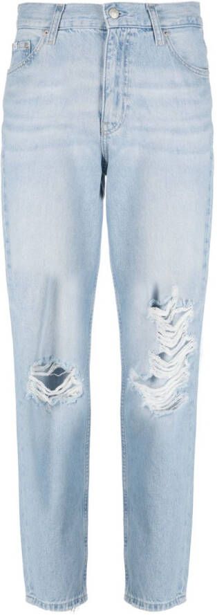 Calvin Klein Jeans Gerafelde jeans Blauw