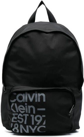 Calvin Klein Jeans Rugzak met logoprint Zwart