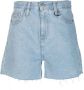 Calvin Klein Jeans Shorts met gerafelde afwerking Blauw - Thumbnail 1