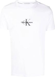 Calvin Klein Jeans T-shirt met geborduurd logo Wit